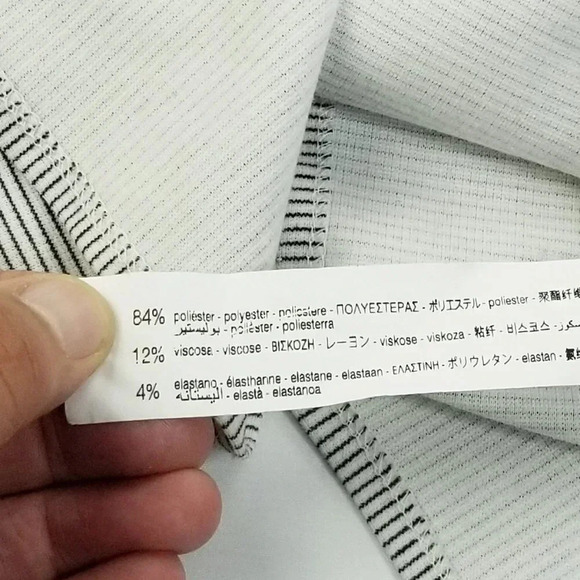 Zara Trafaluc Size Small Black White Stripe Pull On Knee High Women's Tank Dress - Picture 8 of 8